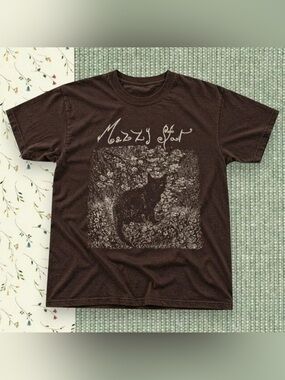 Gildan Mazzy Star Cat Graphic T-Shirt Style Vintage For Unisex